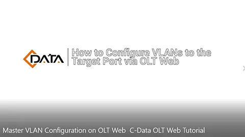 Configuración de VLAN maestra en OLT Web | Tutorial web de C-Data OLT