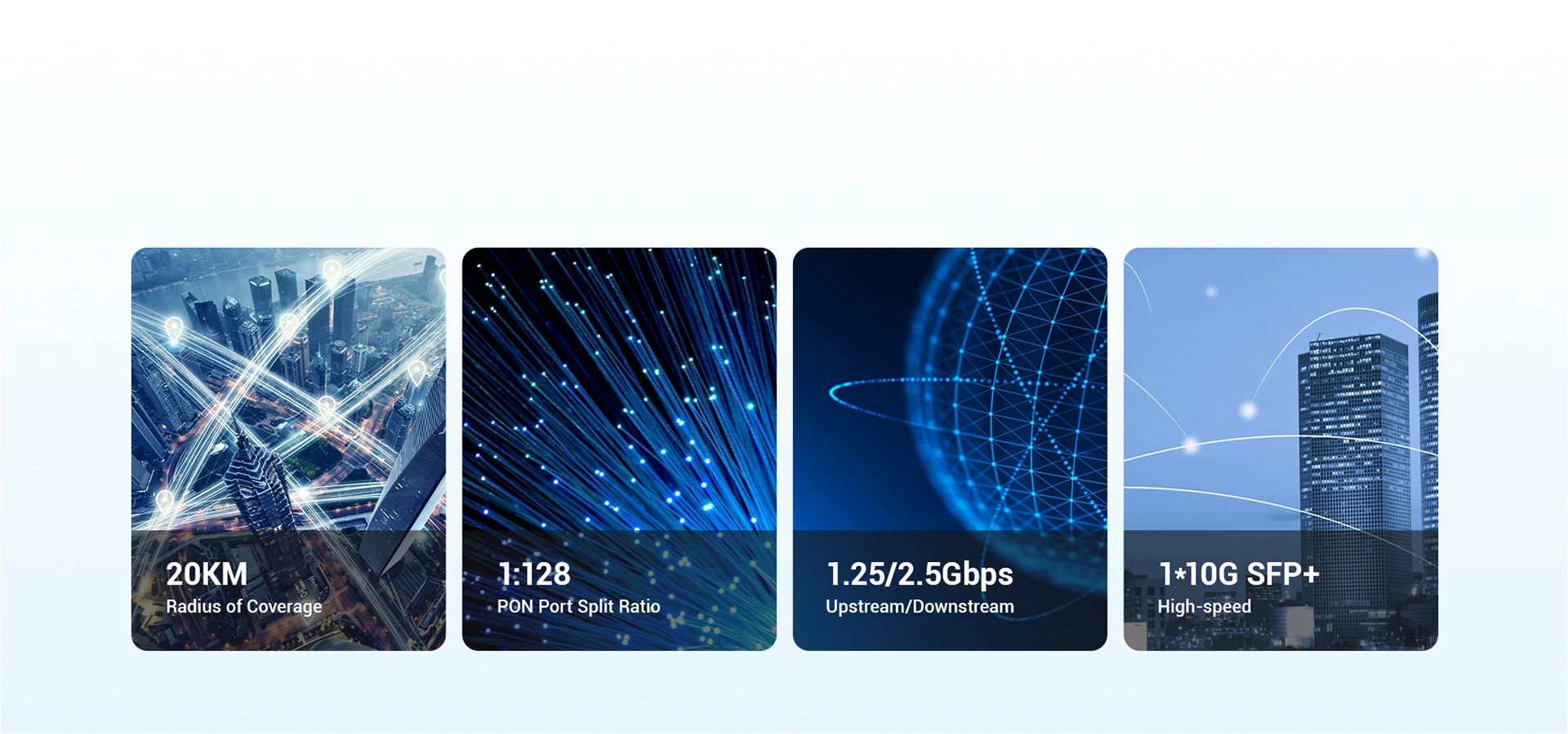 Conectividad de fibra eficiente