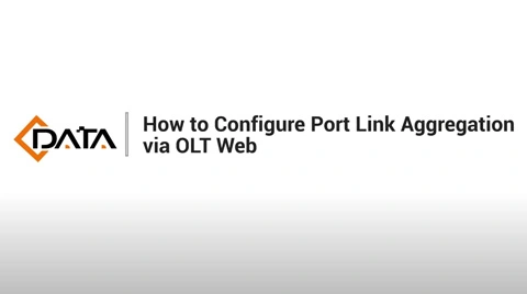 Configurar agregación de enlaces de puertos | Tutorial web C-Data OLT