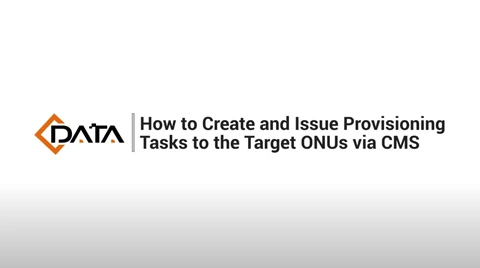 Tareas de aprovisionamiento para ONU | Serie Tutorial C-Data CMS