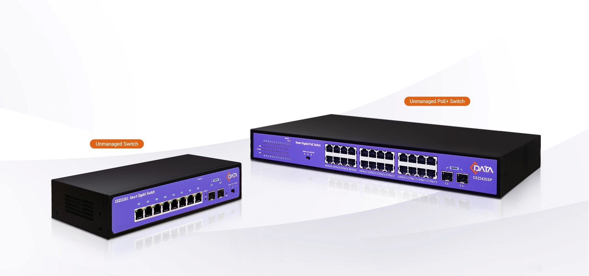 Serie de conmutadores no gestionados Gigabit Ethernet C-Data