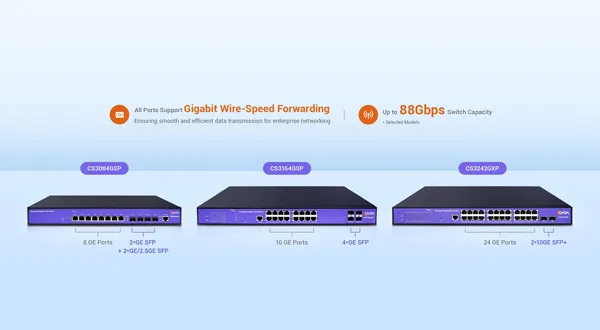 Switches Gigabit Multipuerto con Rendimiento Excepcional
