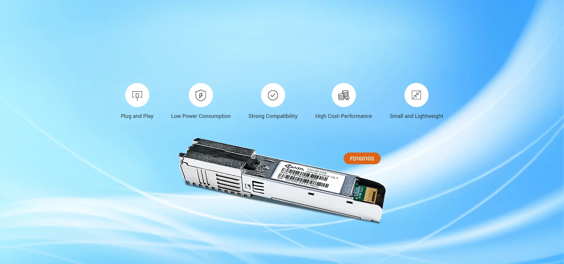 C-Data GPON OLT SFP Stick con MAC