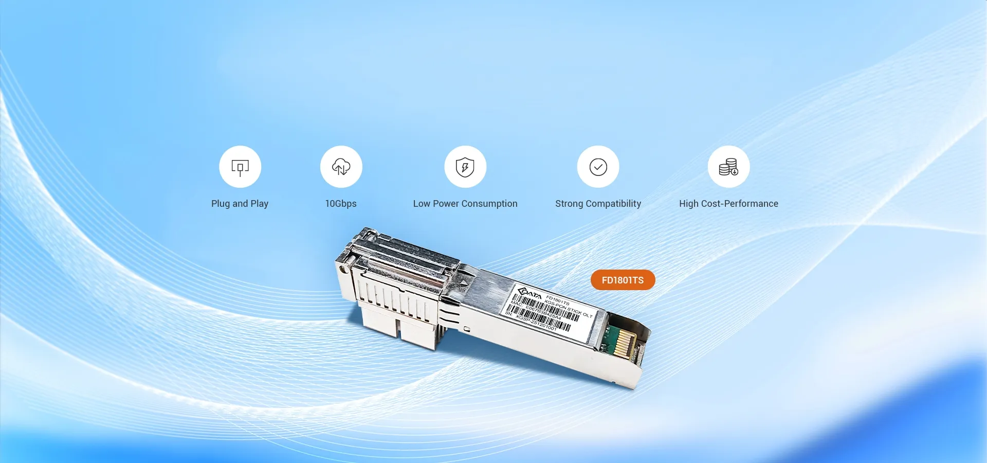 C-Data XGS-PON OLT SFP+ Stick con MAC
