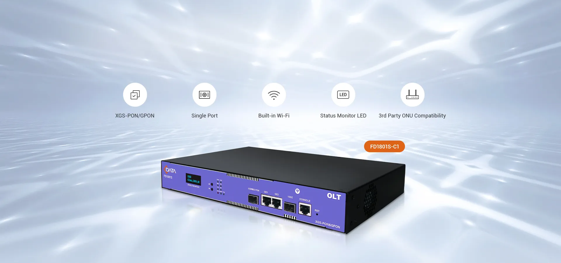 C-Data OLT PON Combinado 10G con soporte para GPON y XGS-PON