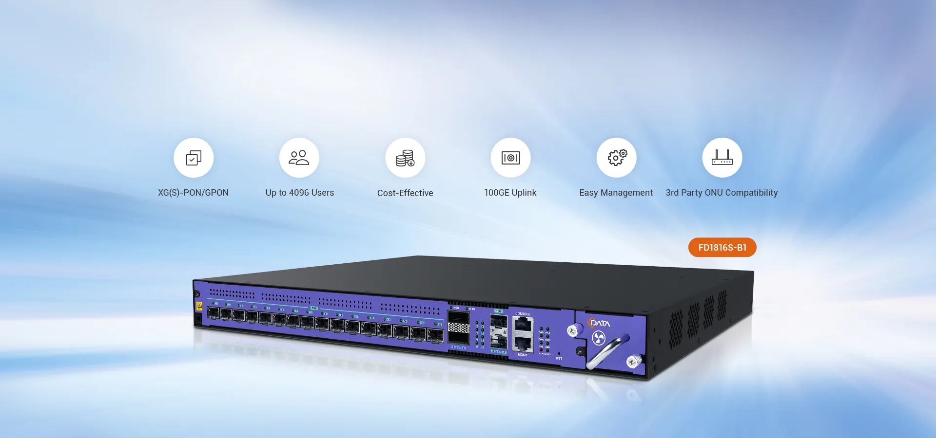 C-Data Combo PON OLT - Compatible con GPON y XG(S)-PON