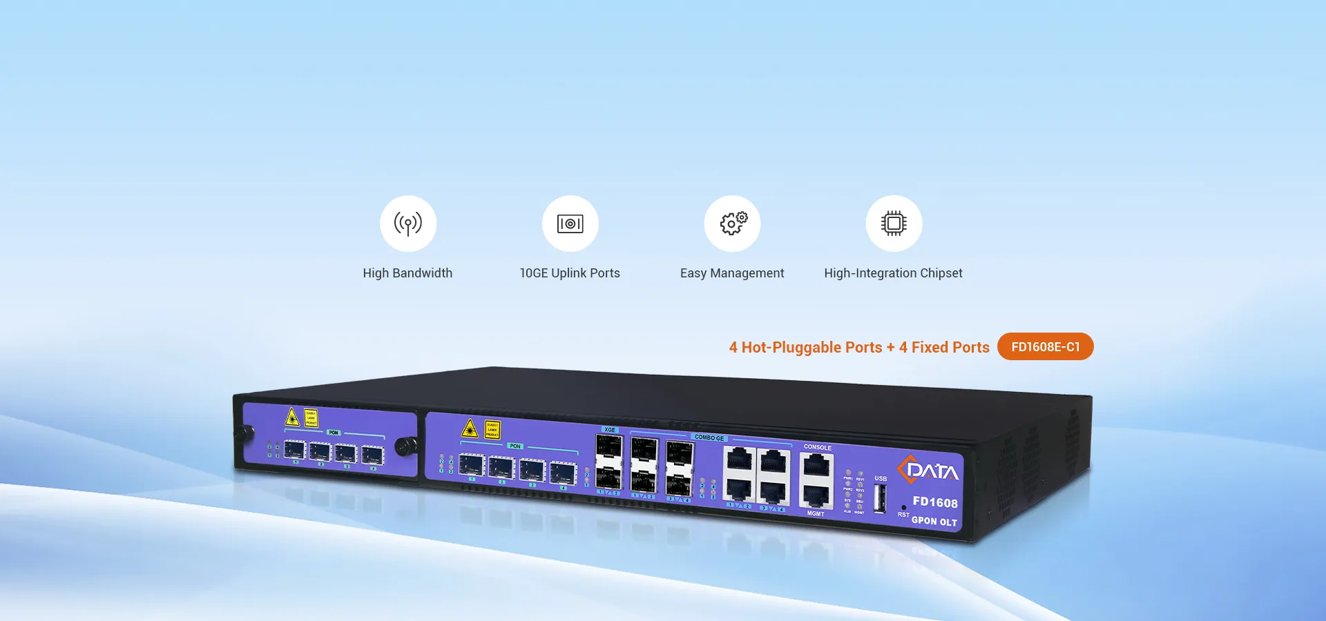 C-Data OLT GPON Expandible