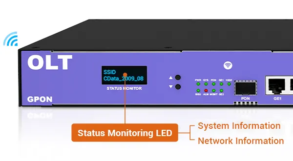 Wi-Fi integrado y LED de monitoreo de estado
