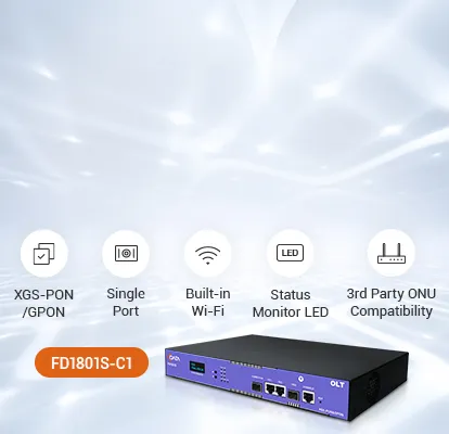 C-Data OLT PON Combinado 10G con soporte para GPON y XGS-PON