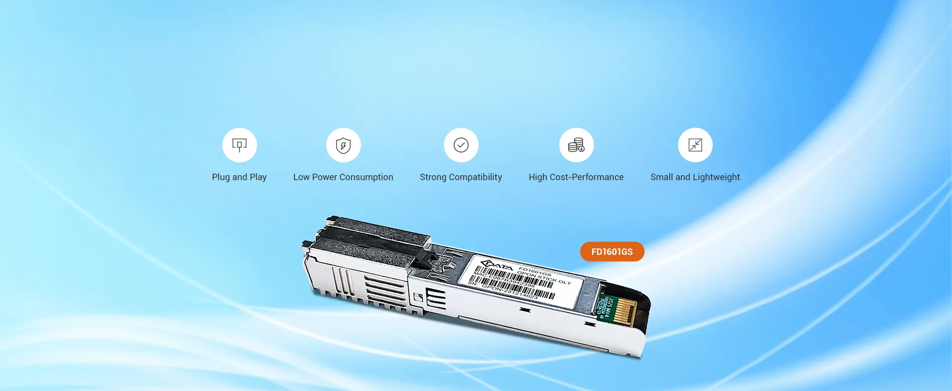 C-Data GPON OLT SFP Stick con MAC
