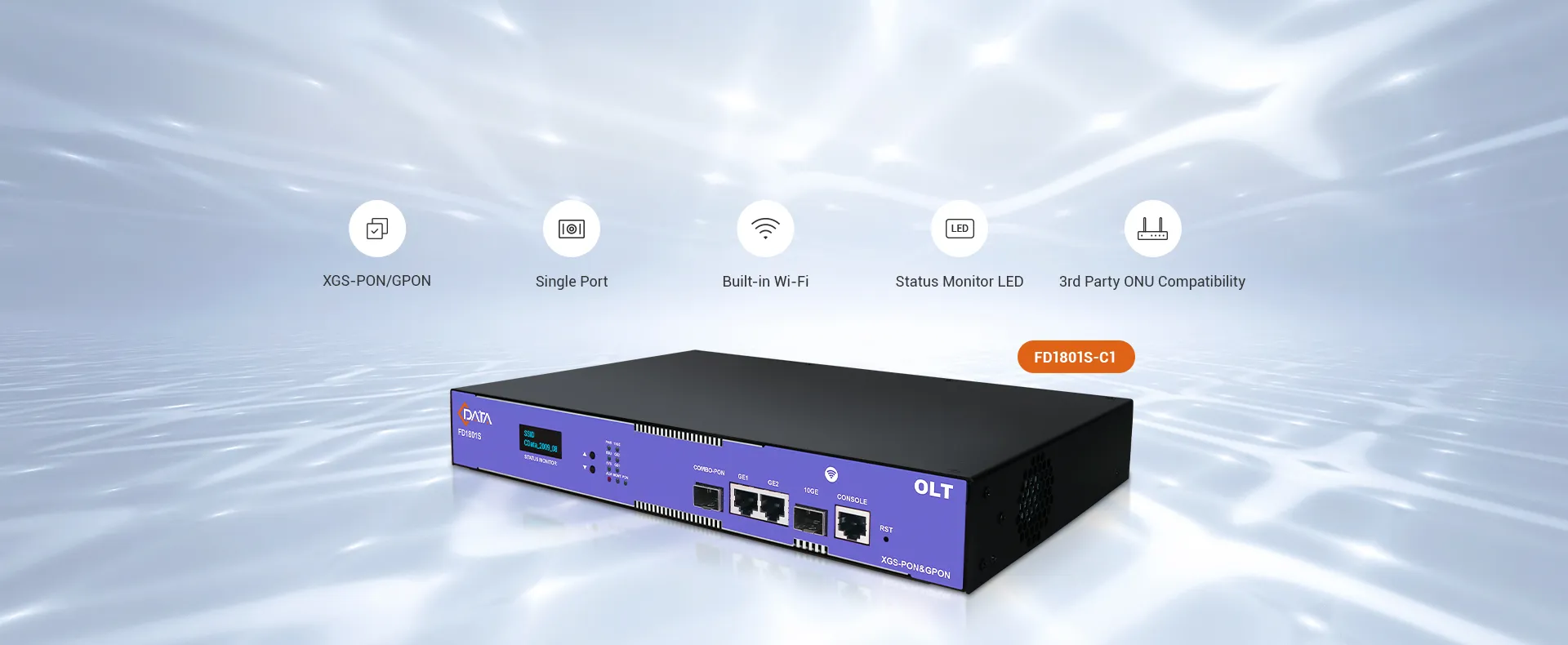 C-Data OLT PON Combinado 10G con soporte para GPON y XGS-PON