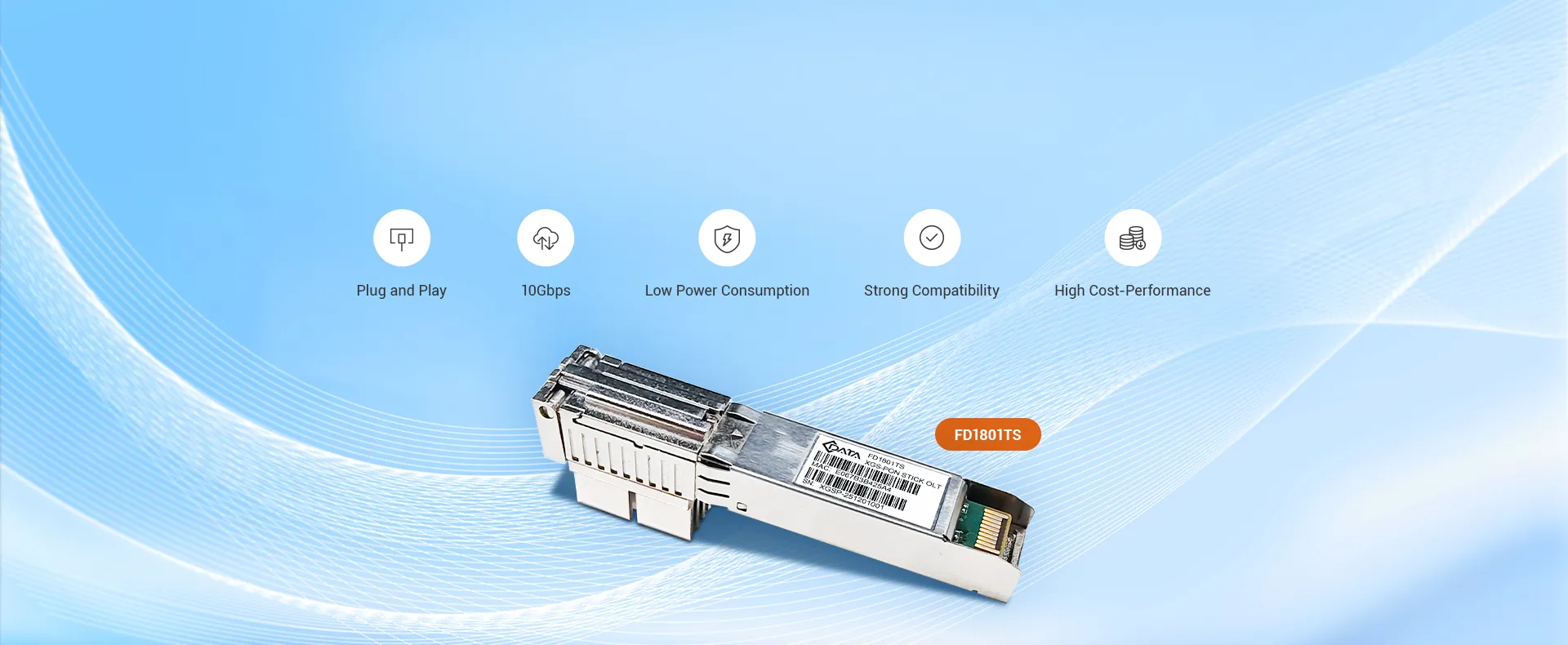 C-Data XGS-PON OLT SFP+ Stick con MAC